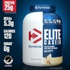 image:imageDymatize Elite Casein Protein Powder Chocolate 100 Micellar Casein 25g Protein 54g BCAAs 23g Leucine Slow Absorbing for Overnight Muscle Recovery 4 lb 50 ServingsVanilla