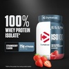 image:imageDymatize ISO100 Protein Powder 100 Whey Isolate Gourmet Chocolate  25g Protein Hydrolyzed FastAbsorbing Supports Muscle Health 55g BCAAs GlutenFree 76 Servings 5 lbStrawberry