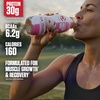 image:imageDymatize x Baskin Robbins Performance Protein Shake Very Berry Strawberry 30g Protein 62g BCAA for Muscle Recovery No Added Sugar Low Fat 24 Vitamins amp Minerals GlutenFree OntheGo Snack 115 fl oz 12 PackVery Berry Strawberry