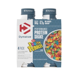 image:imageDymatize x Baskin Robbins Performance Protein Shake Very Berry Strawberry 30g Protein 62g BCAA for Muscle Recovery No Added Sugar Low Fat 24 Vitamins amp Minerals GlutenFree OntheGo Snack 115 fl oz 12 PackFruity Pebbles